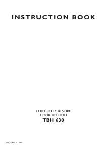 Handleiding Tricity Bendix TBH630BL Afzuigkap