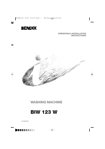 Handleiding Bendix BIW123W Wasmachine