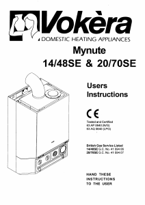 Manual Vokèra Mynute 14/48SE Central Heating Boiler