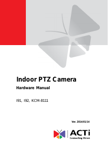 Handleiding ACTi I92 IP camera