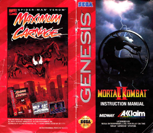 Manual SEGA Mortal Kombat II