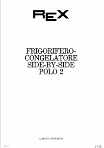 Manuale Rex POLO2 Frigorifero-congelatore