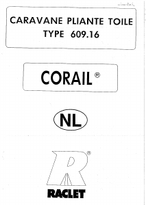 Mode d’emploi Raclet Corail (609.16) Tente-roulotte