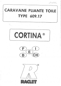 Handleiding Raclet Cortina (609.17) Vouwwagen