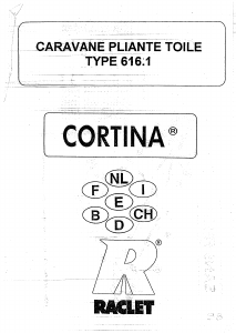 Handleiding Raclet Cortina (616.1) Vouwwagen