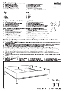 Manual de uso Nolte Sonyo Estructura de cama