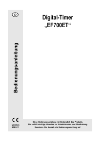 Bedienungsanleitung GAO EF700ET Zeitschaltuhr