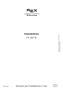Manuale Electrolux-Rex FP160FB Frigorifero