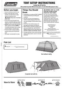 Handleiding Coleman Instant Up 8P Tent