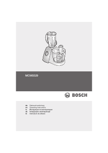 Handleiding Bosch MCM5529RU Keukenmachine