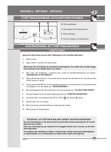 Brugsanvisning UPO WF 5004 Vaskemaskine