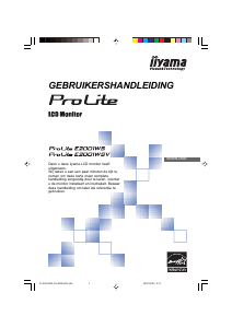 Handleiding iiyama ProLite E2001WSV LCD monitor