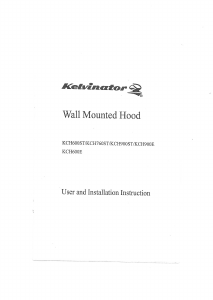 Handleiding Kelvinator KCH900ST Afzuigkap