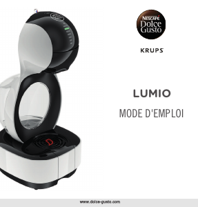 Mode d’emploi Krups YY3044FD Lumio Cafetière