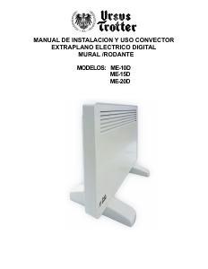 Manual de uso Ursus Trotter ME-20D Calefactor