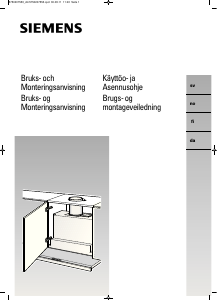 Käyttöohje Siemens LI48932SD Liesituuletin