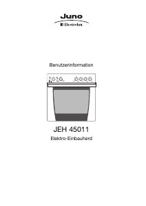 Bedienungsanleitung Juno-Electrolux JEH45011E Herd