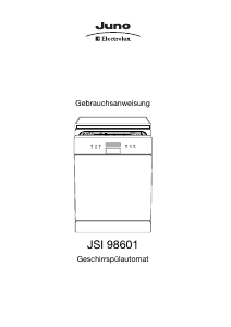 Bedienungsanleitung Juno-Electrolux JSI98601E Geschirrspüler