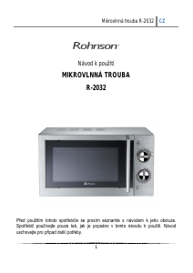 Manuál Rohnson R-2032 Mikrovlnná trouba