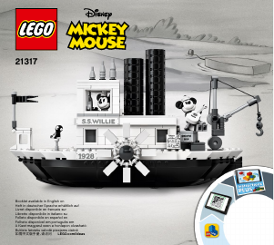 Manual Lego set 21317 Ideas Steamboat Willie