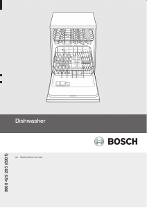 Bruksanvisning Bosch SGV46M036GB Diskmaskin