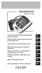 Bruksanvisning Geratherm GT-868UF Easy Med Blodtrycksmätare
