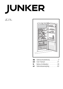 Bedienungsanleitung Junker JC50FA31 Kühlschrank