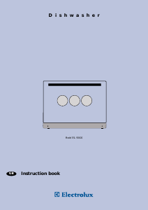 Manual Electrolux ESL90600X Dishwasher