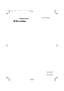 Manual Electrolux ESL68040 Dishwasher