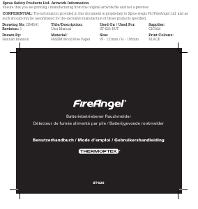 Handleiding FireAngel ST-625-EUT Rookmelder