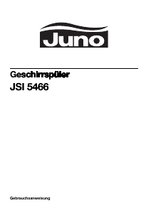 Bedienungsanleitung Juno JSI5466B Geschirrspüler