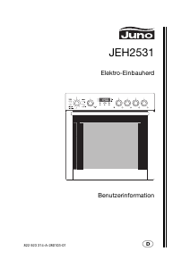 Bedienungsanleitung Juno JEH2531B Herd