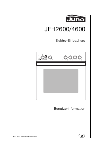 Bedienungsanleitung Juno JEH2600E Herd
