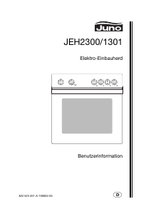 Bedienungsanleitung Juno JEH2300W Herd
