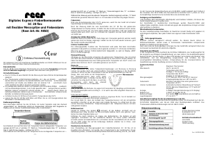 Bedienungsanleitung Reer SC 28 Flex Digital Express Thermometer