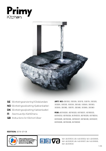 Bruksanvisning Primy Steel Access D 30045 Blandare