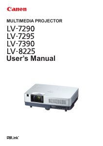 Handleiding Canon LV-7295 Beamer