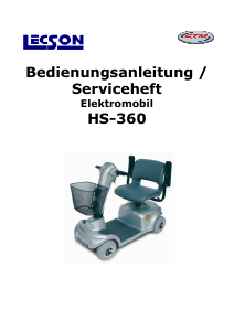 Bedienungsanleitung Lecson HS-360 Elektromobil