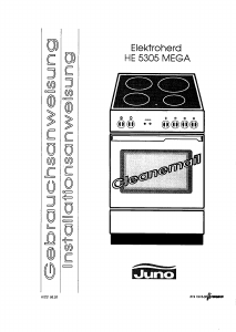 Bedienungsanleitung Juno HE5305 Herd