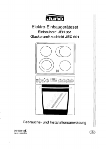 Bedienungsanleitung Juno JEH351B Herd
