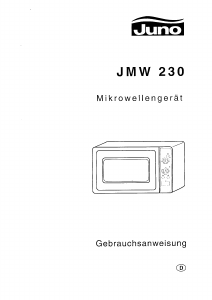 Bedienungsanleitung Juno JMW230B Mikrowelle