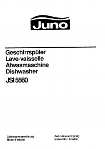 Handleiding Juno JSI5560E Vaatwasser