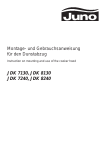 Bedienungsanleitung Juno JDK7130AF Dunstabzugshaube