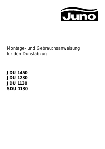 Bedienungsanleitung Juno JDU1450E Dunstabzugshaube
