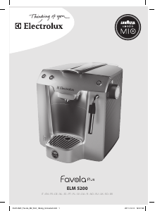 Manual Electrolux ELM5200 Favola Plus Cafetieră