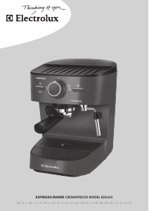 Manual Electrolux EEA255 Máquina de café expresso