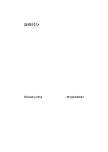 Bruksanvisning Husqvarna-Electrolux QHG645X Häll