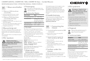 Mode d’emploi Cherry MC 1000 Souris