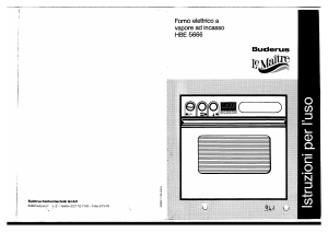 Manuale Buderus-Le Maitre HBE5666 Forno