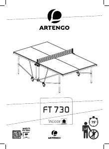 Manual Artengo FT730 Masă de tenis de masă